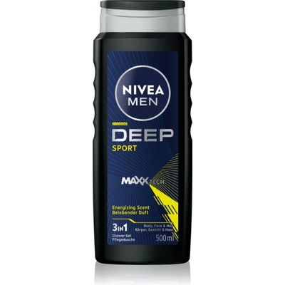 Nivea MEN Deep Sport Sprchový gél 3v1 500 ml