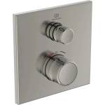 Ideal Standard Ceratherm Navigo квадратен сребрист смесител за душ Silver Storm без тяло за вграждане (A7301GN)