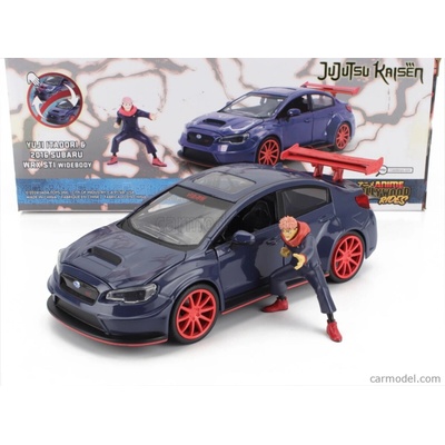 Jada Subaru Wrx Sti Whitebody With Jujutsu Kaisen Yuji Itadori Figure 2016 Grey 1:24