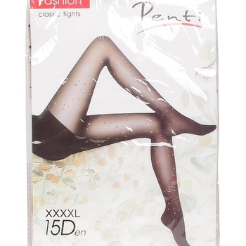 Ефектен чорапогащник в черно с камъчета