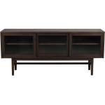 Rowico Кафява витрина от декор от дъб с плъзгащи се врати 170x75 cm Hazelton - Rowico (121154)