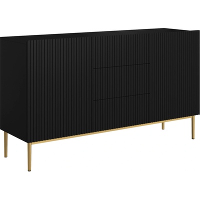 Nábytek Bogart Nical 150 cm s zásuvkami a rýhovaným čelem