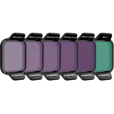 Freewell Sada 6 filtrů Bright Day pro DJI Flip, X1 ND8/16/32/64/1000, UV