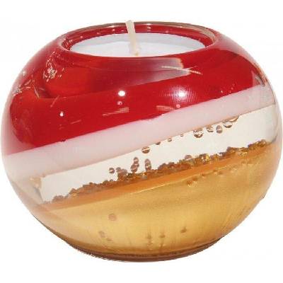 GILDE HANDWERK Svícen Mercur Curve red