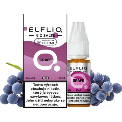 Elf Bar ELFLIQ Nic SALT Grape 10 x 10 ml 20 mg