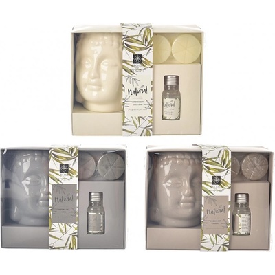 Homestyling Aroma lampa sada SPA BUDDHA krémová 4 ks – Hledejceny.cz