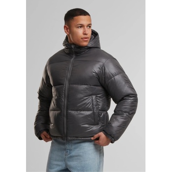 Urban Classics Мъжко Пухено Яке Shiny Puffer Jacket With Hood magnet XXLUB-TB7585-03516 - Тъмносив, размер M