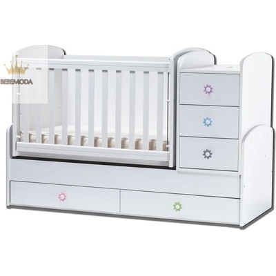 Dizain Baby Трансформиращо Легло НИА 3 в 1 бял