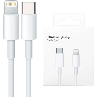 Оригинален кабел Apple MUQ93ZMA, USB-C към Lightning, 1m, Бял (MM0A3ZM-A)