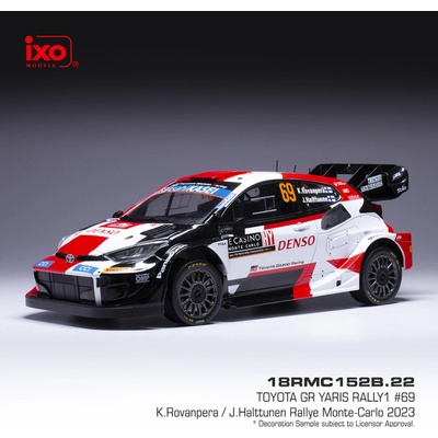 IXO Toyota GR Yaris Rally1 Rallye Monte-Carlo 2023 69 Rovanperä Halttunen 1:18
