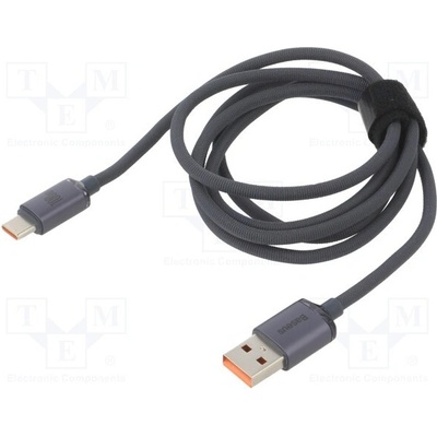 Baseus CAJY000401 USB 2.0, USB A vidlice, USB C vidlice, 1,2m, černý