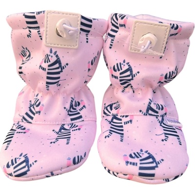 Softshellové capáčky s microfleecem růžové Zebra mlsoun-KUKUKAM