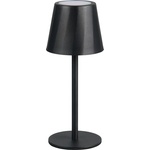 Reality Матово черно LED настолна лампа с метален абажур (височина 21 cm) Diaz - Reality (R55961132)