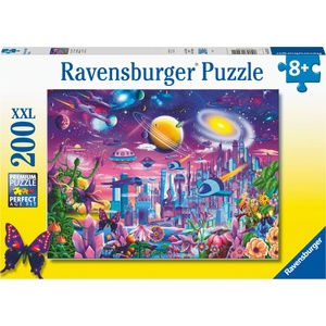Ravensburger Пъзел Ravensburger от 200 XXL части - Космически град (13291) - baby
