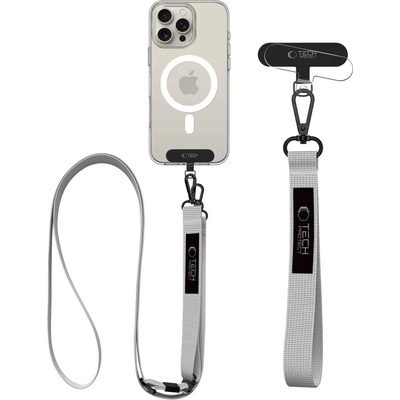 Šňůrka na krk TECH PROTECT C6S ROPE CROSSBODY CRAYON GREY