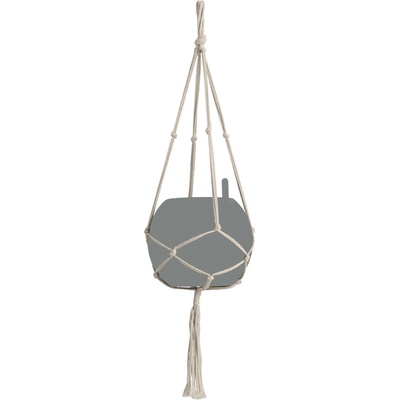 Lechuza Macramé záves na kvetináč Cotton Pure prírodný 90 cm