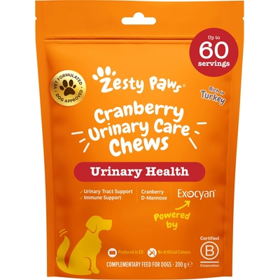 Zesty Paws Cranberry Urinary Chews 60 tablet