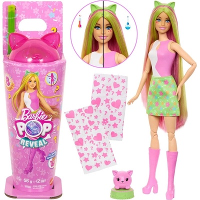 Barbie Pop Reveal Koktejlové Prekvapenie Mačička