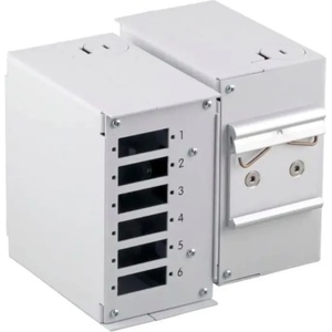 TECHLY Оптична индустриална кутия за din шина, сива, ral7035 (i-case-din-splicet)
