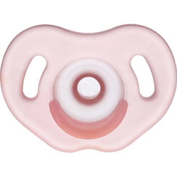 Wee Baby Силиконова залъгалка Wee Baby - Full Silicone, 0-6 месеца, розова (561)