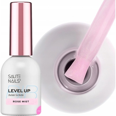 Saute Nails stavební gel na nehty v lahvičce BiB Level Up rose mist 8ml