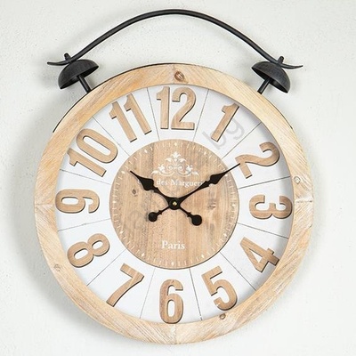 EUROLAMP Стенен часовник 1xAA Ø 50 см бежов (EU0557)