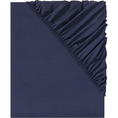 LIVARNO home Napínací prostěradlo z mikrovlákna Renforcé navy modré 90-100x200 – Zboží Dáma