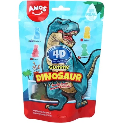 Amos Ovocné želé dinosaurus 4D 65 g