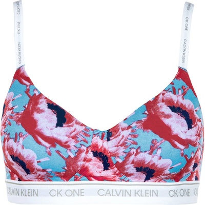 Calvin Klein CK ONE modern fashion lght lined floral podprsenka bez kostíc