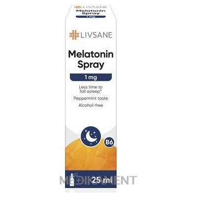 LIVSANE Melatonín 1 mg 25 ml