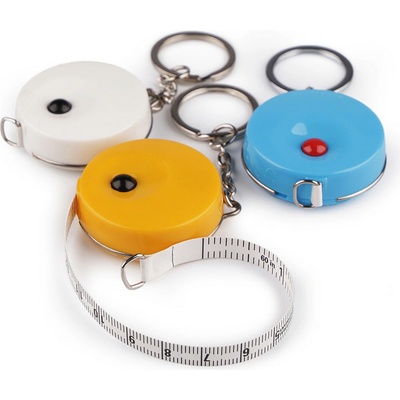 Svinovací metr / přívěsek na klíče německá kvalita, délka 150 cm náhodná barva 1 ks