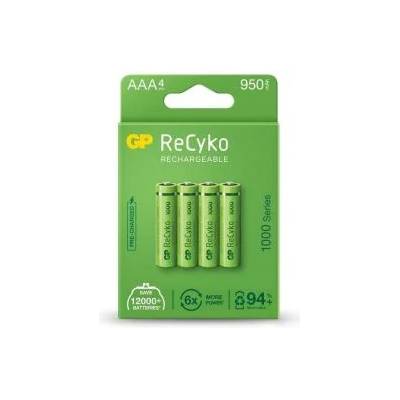 GP Batteries ReCyko NiMH акумулаторна батерия, HR03 (AAA) 1000mAh, 4 бр. , (B21114) (GP-BR-100AAAHCE-EB4)
