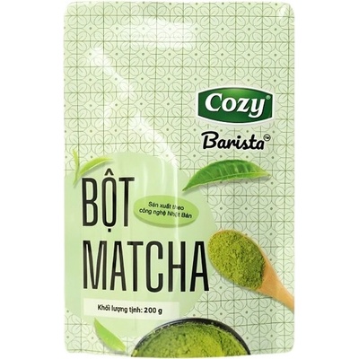 Cozy Barista Matcha Prémiový bio japonský zelený čajový prášek 200 g