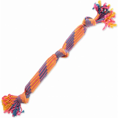 Dog Fantasy přetahovadlo barevné se zvukem vzor 2, 3 knoty 53 cm