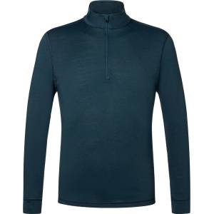 super. natural Мъжка долна блуза с дълъг ръкав super. natural Tundra 175 Quarter Zip Longsleeve - Blueberry (014-2129-0111)