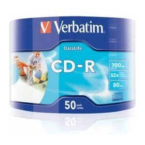 Verbatim CD-R DataLifePlus 700MB (PRINTABLE) - 50 бр