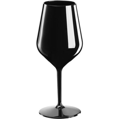 Nero Champagne.cz zbitná sklenice na víno Černá 470 ml