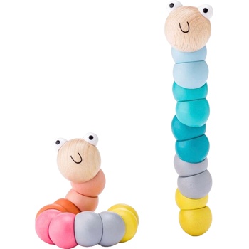 Woodyland Дървена играчка Woodyland - Гъсеници, асортимент (91973)