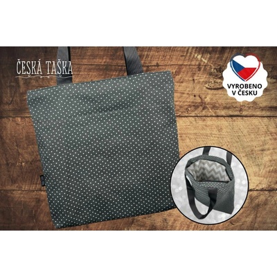 Česká Taška Taškokabelka STARDUST XL Česká ručně šitá taška s podšívkou a zipem 50×50 cm