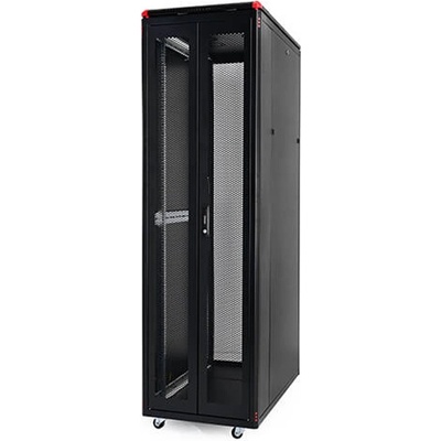 Gunko ELGP 42U 600х1000 мм, 19" Сървърен шкаф с перфорирани врати, черен (ELGP42U6010BL561)