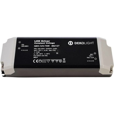 Dekolight Deko-Light napájení BASIC, Q8H-12-75W konstantní napětí 0-630 mA IP20 12V DC 75,00 W 862127