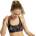 Roxy Activelette Pt bikini top - Black (Anthracite Athletic Hibiscus)