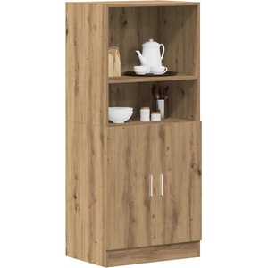 vidaXL Кухненски шкаф, дъб артизан, 57x41, 5x131, 5 см, инженерно дърво (860129)