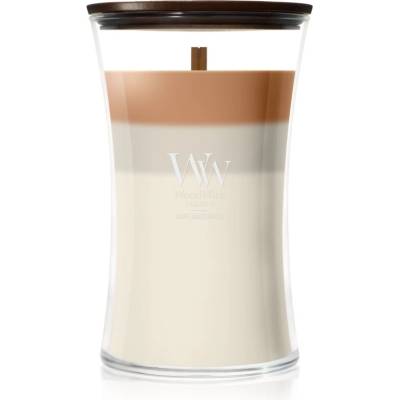 WoodWick Trilogy Café Macchiato ароматна свещ с дървен фитил 610 гр