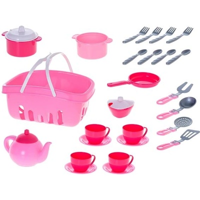 Mikro Кухненски комплект с кошница с 25 бр. съдове