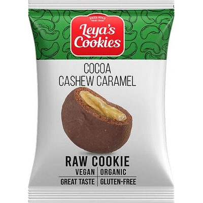 Leya's Cookies Organic Raw Cookie, Kešu karamel, 25 g