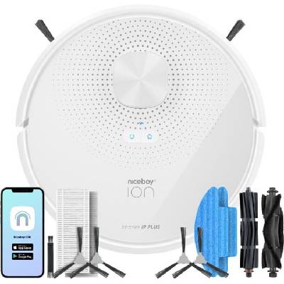 Niceboy ION Charles i9 Plus, robotický vysávač, biely charles-i9-plus-white