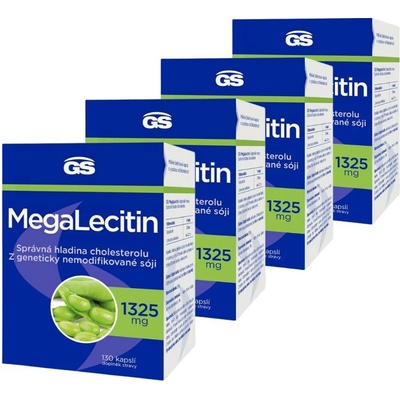 GS MegaLecitin 4 x 130 kapslí