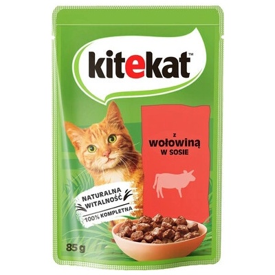 Kitekat Hovězí v omáčce 28 x 85 g