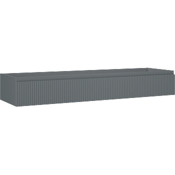 Mexen Rivel шкаф за баня за мивка 160 см, 1 чекмедже, оребрен, графит мат - 91A20-16023-1-BF66 (91A20-16023-1-BF66)